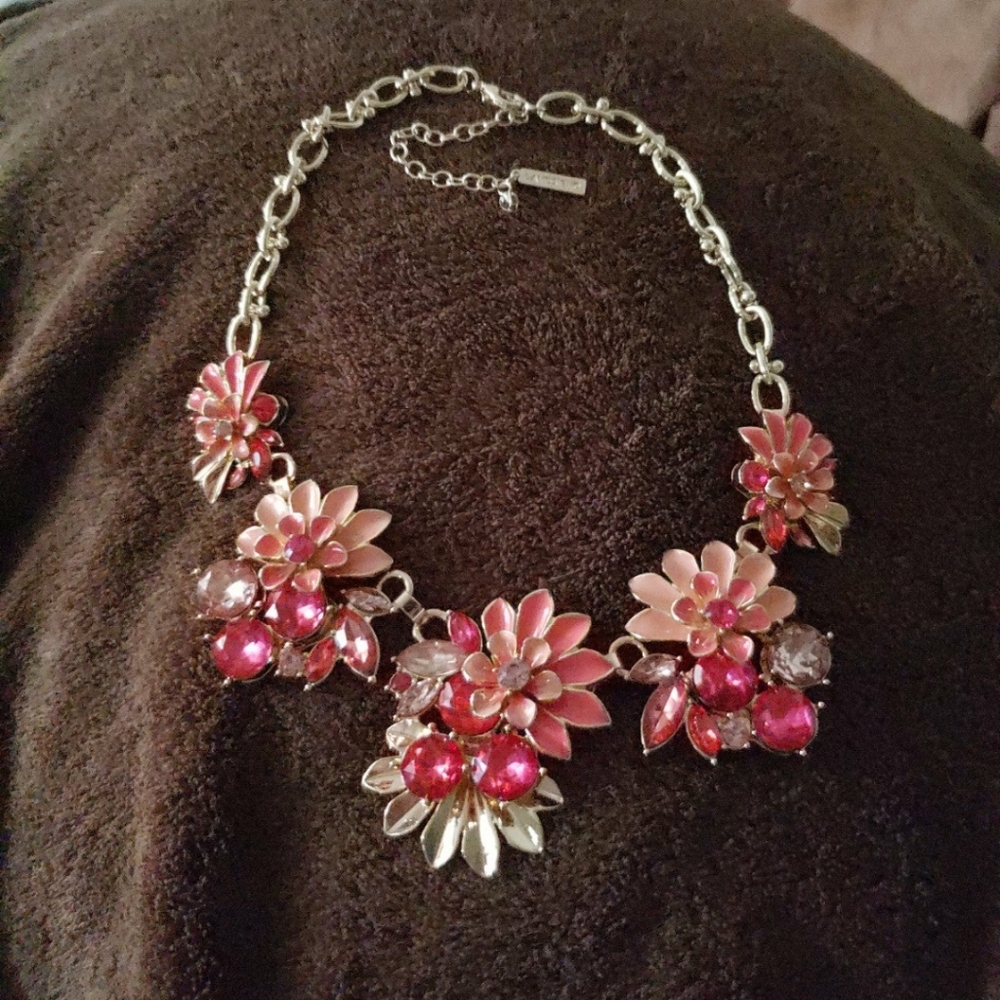Lands' End Flower Statement Necklace
